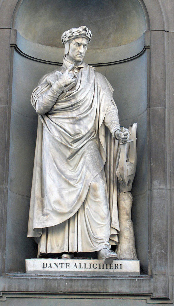 Pomnik Dantego w Galerii Uffizi (Florencja), Emilio Demi, 1842 r. 